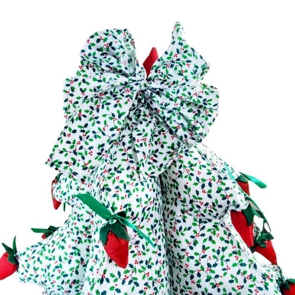 Christmas Tree Quilted Handmade Green Table Decor 14” - Picture 7 of 8